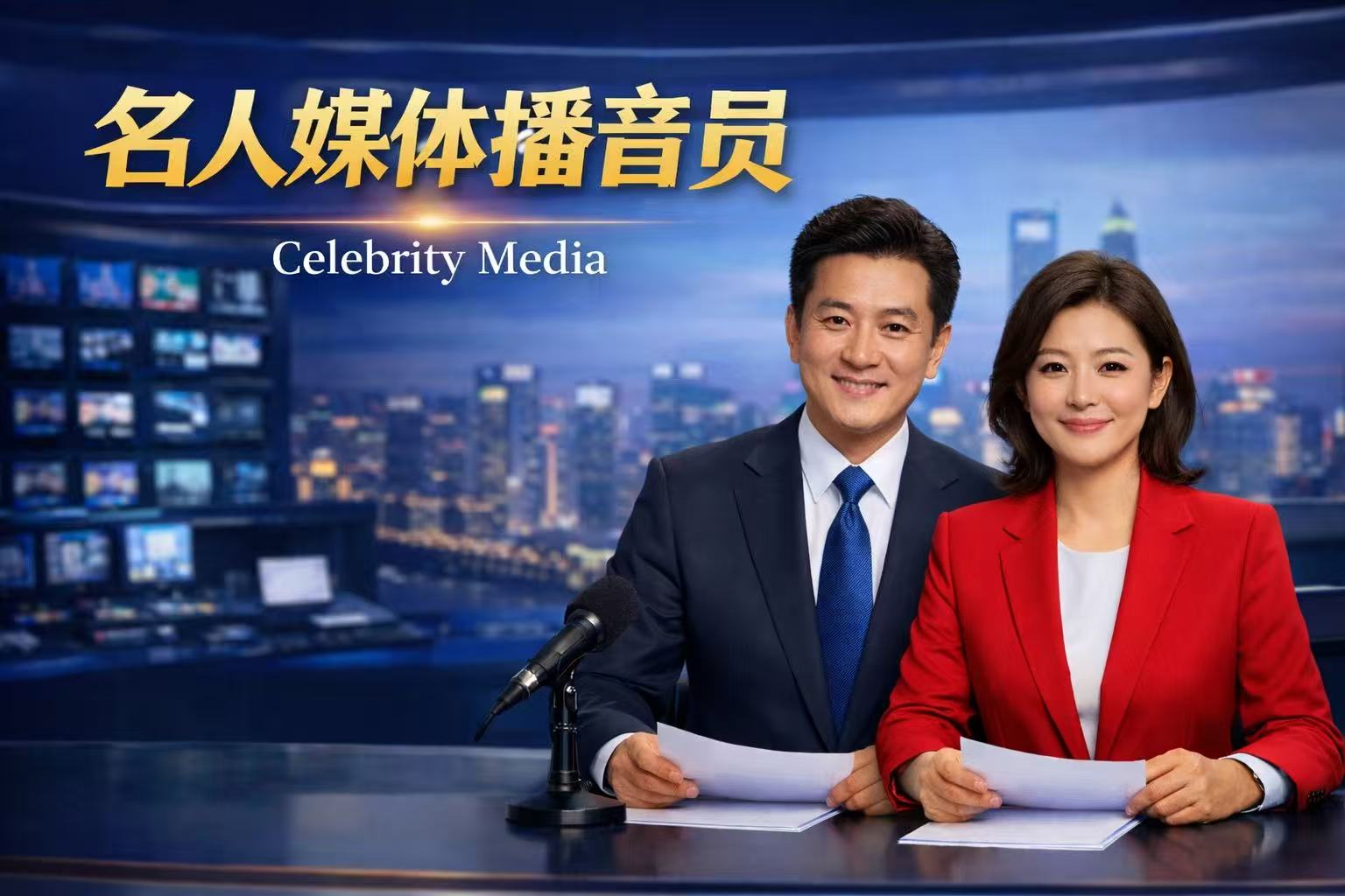 名人媒体男女主播